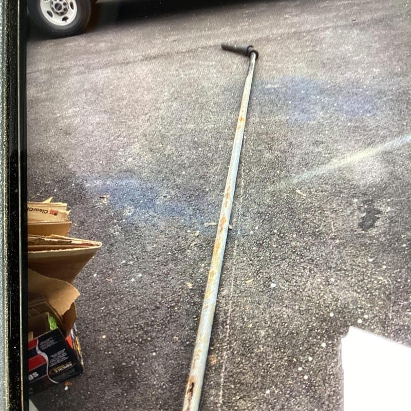 Kitchen sink drain pipe removed for replacement