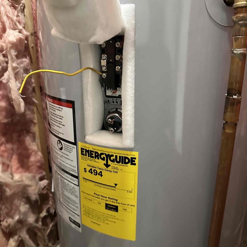 Water heater element replacement and 34 copper pipe repair