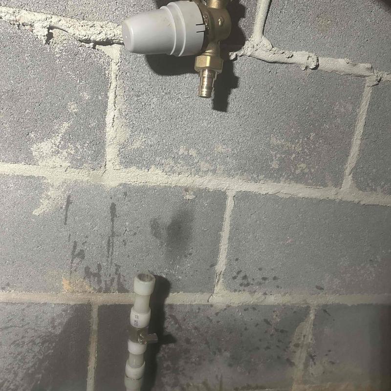PRV fitting pipe leak with new valve installed