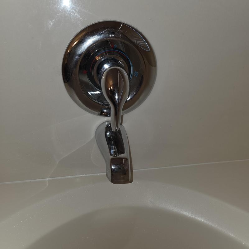 Moen Posi Temp tub faucet handle and spout