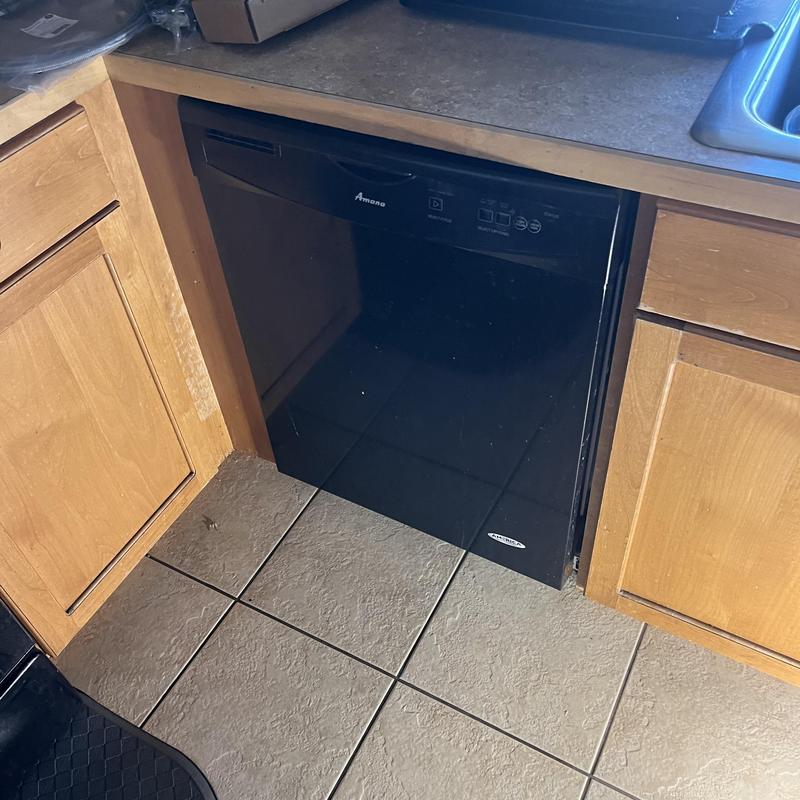 Dishwasher installation and plumbing rework in slab home