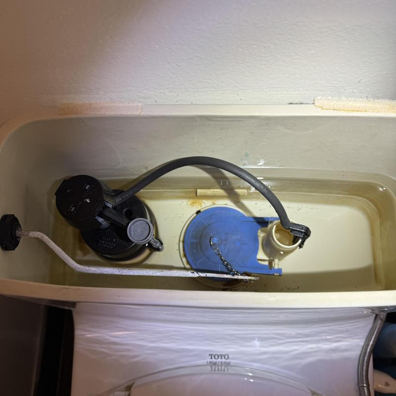 Toto toilet fill valve and flapper assembly replacement