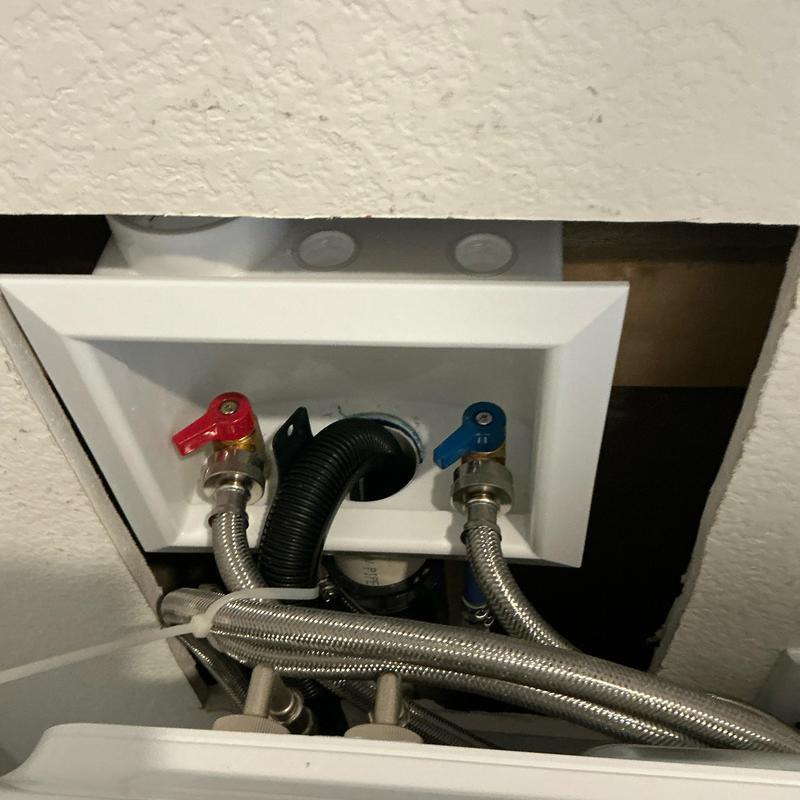 Washer water supply valves with new quarter turn PEX stops