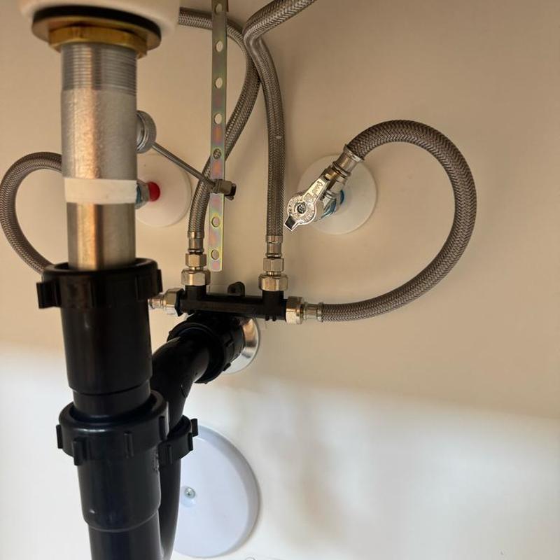 Angle stops and braided supply lines installation