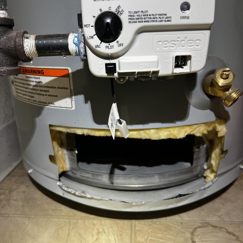 Water heater burner and pilot assembly replacement