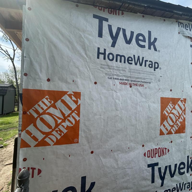 Tyvek house wrap installation for siding prep