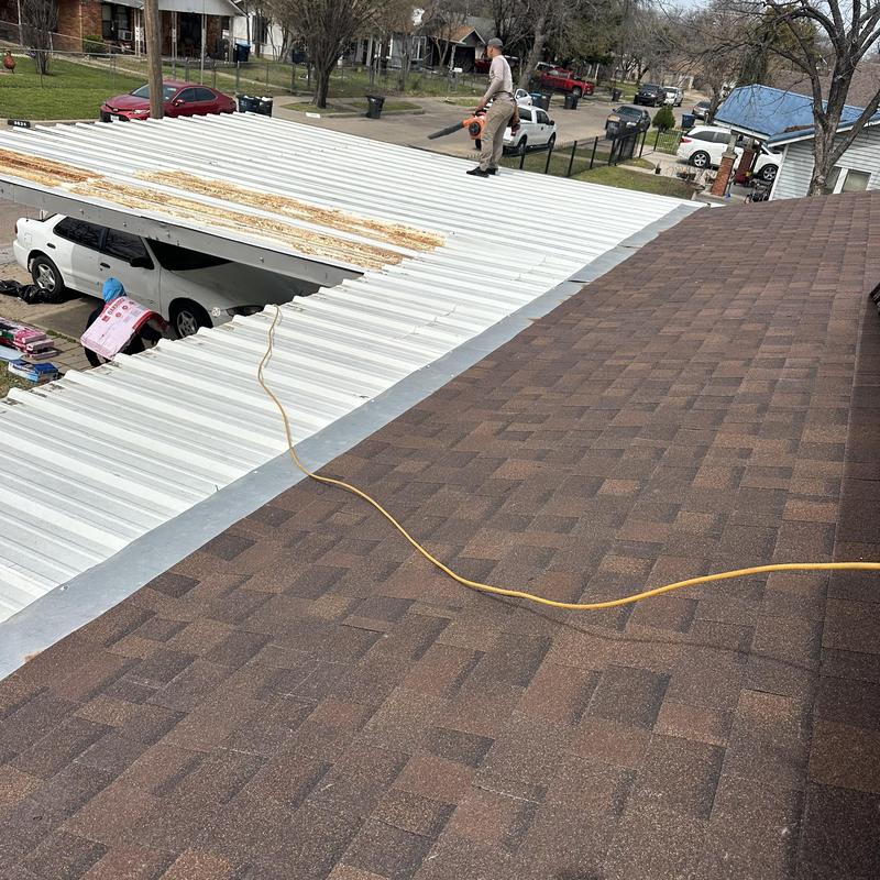 Three-dimensional architectural shingle roof installation, Fort Worth