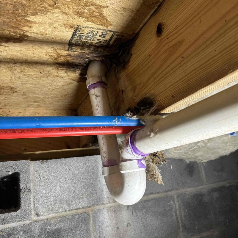 Tub and shower drain pipes with P-trap installation