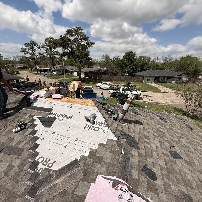 Owens Corning roofing shingles installation in Pearland, TX