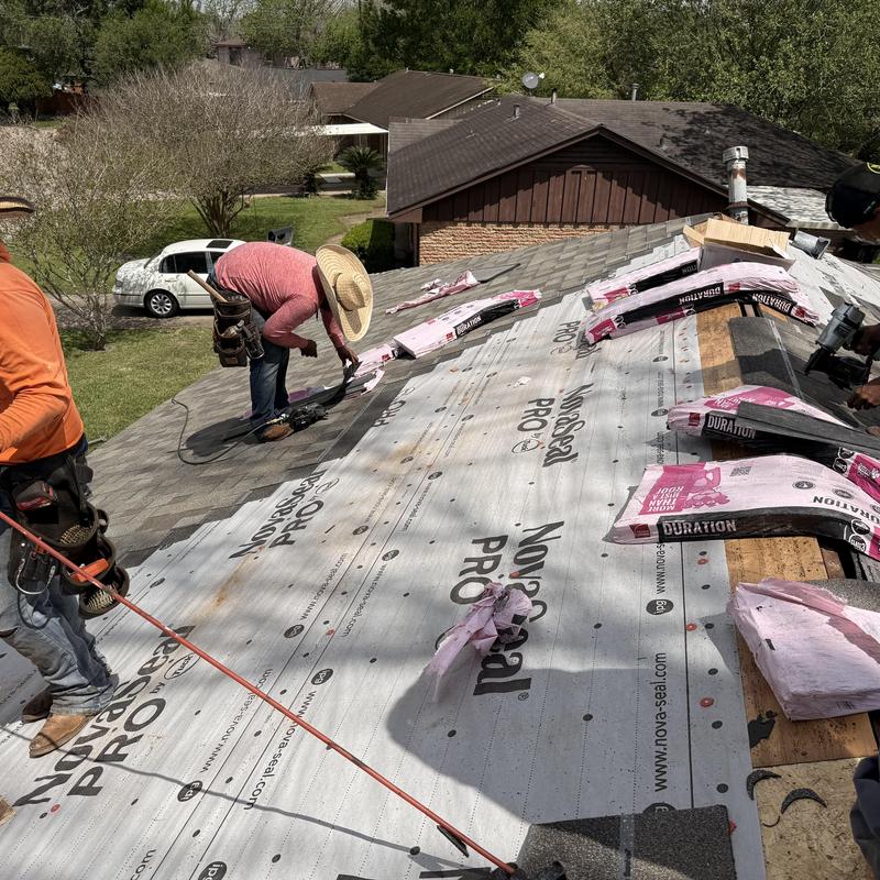 Owens Corning Duration shingles installation on roof
