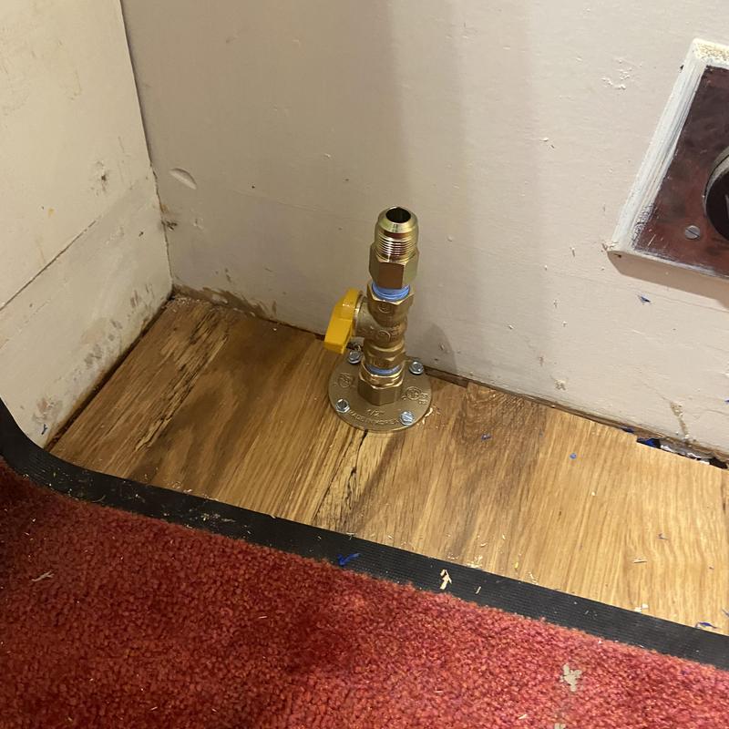 Gas line valve installation for kitchen stove in Boise