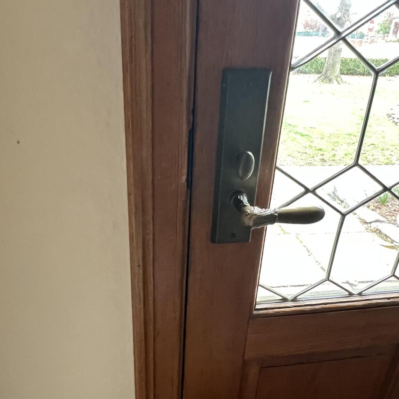 Door lock and handle rekey with new key in Tulsa