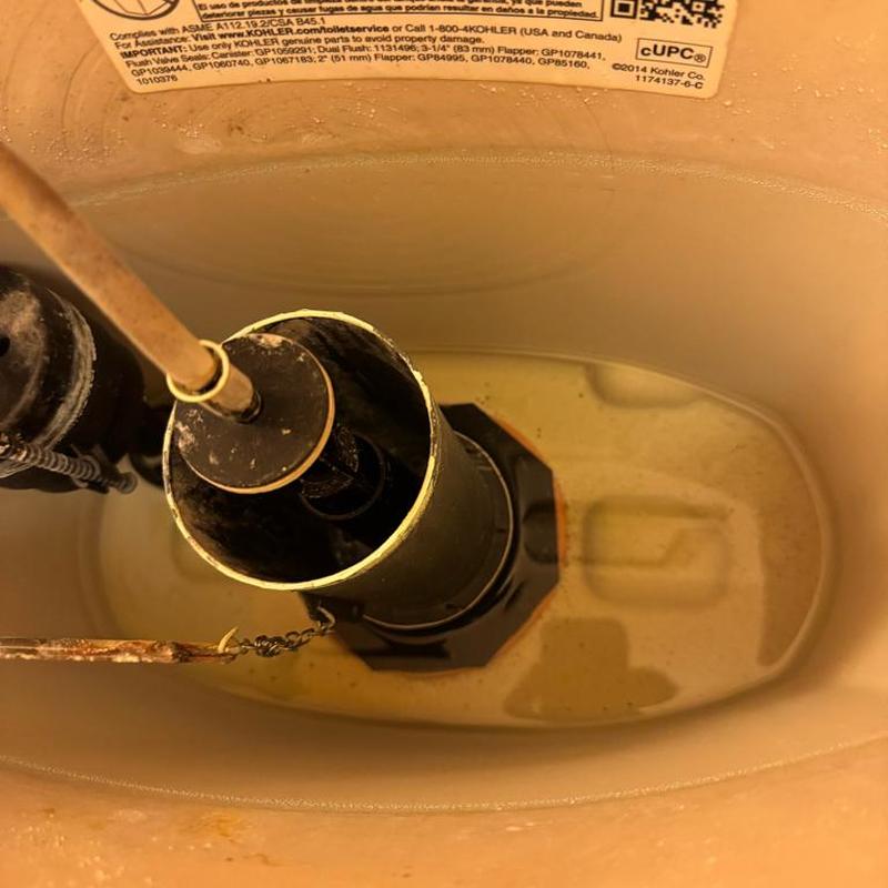 Kohler toilet flush valve inside tank Kohler toilet flush valve inside tank