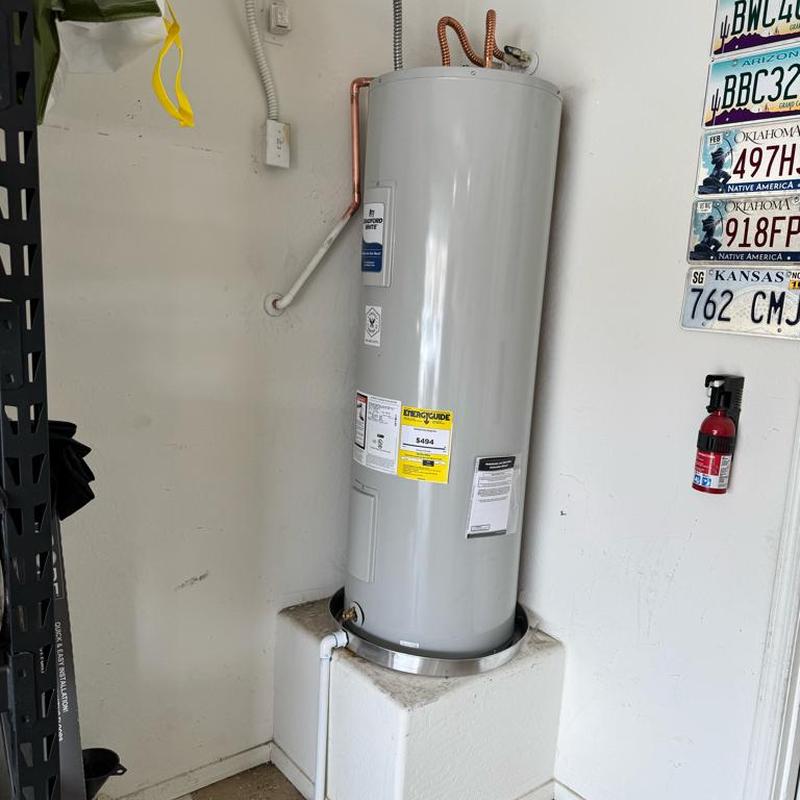 Bradford White 50-gallon electric water heater installation