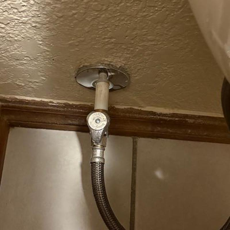 Fixture shut off valve and supply line installation