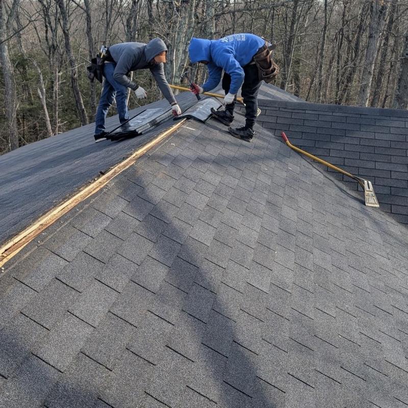 Roof vent installation on shingled roof in Stroudsburg PA