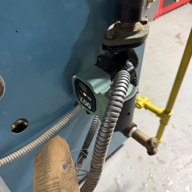 Boiler control valve and wiring in New Bedford job