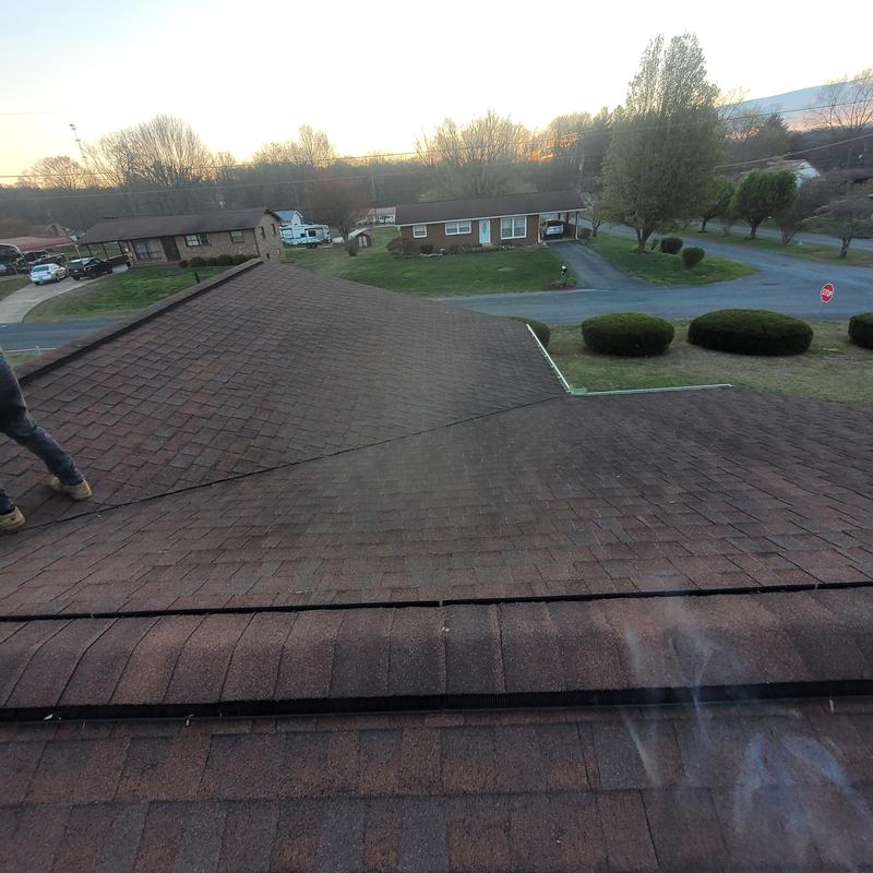 Atlas roofing system installation on residential roof