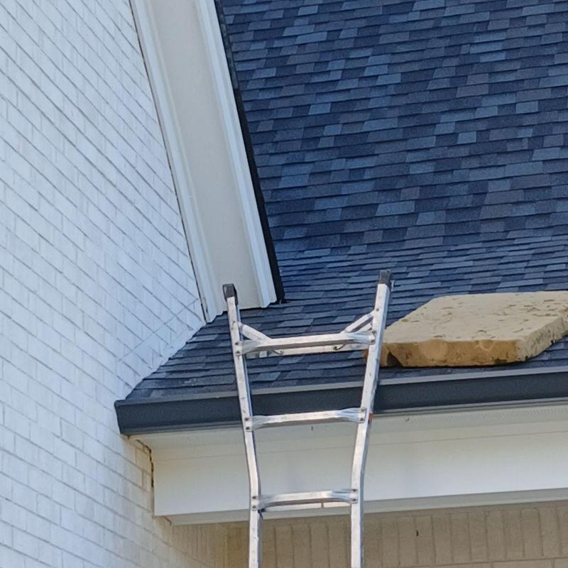 Reglet flashing installation on shingle roof edge