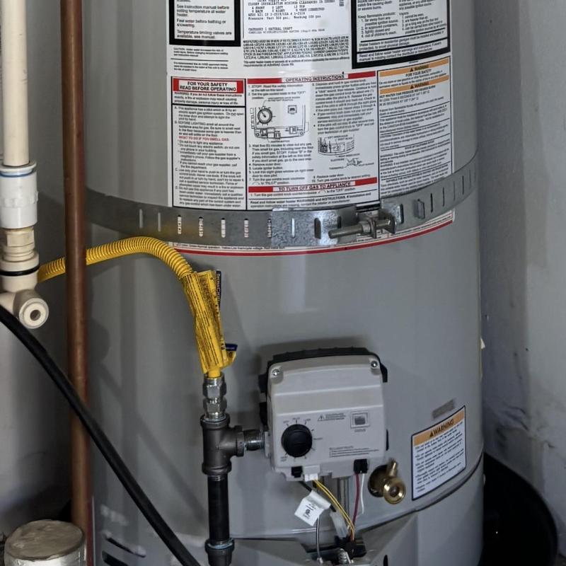 Bradford White 50-gallon water heater installation