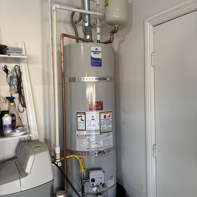 50 gallon Bradford White water heater with code upgrades