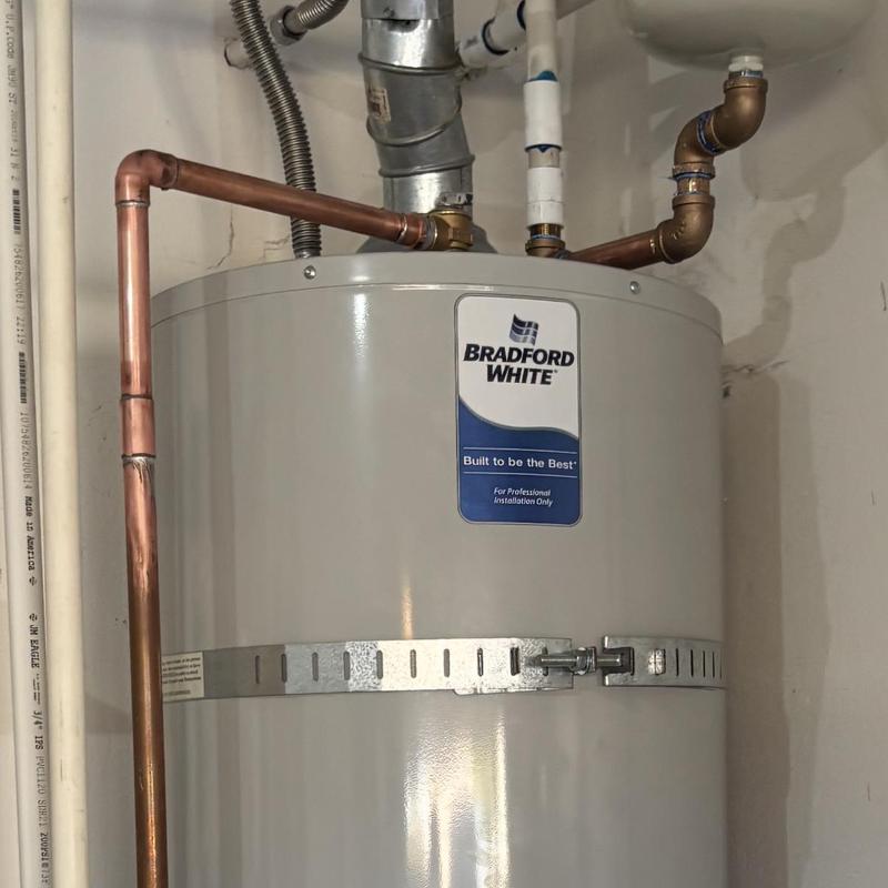 Bradford White 50-gallon water heater installation