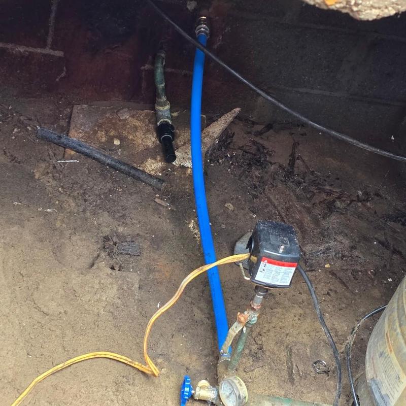 Sediment filter removal with 3/4” PEX installation