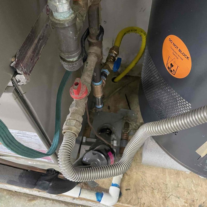 Gas flex line installation for stove conversion Gas flex line installation for stove conversion