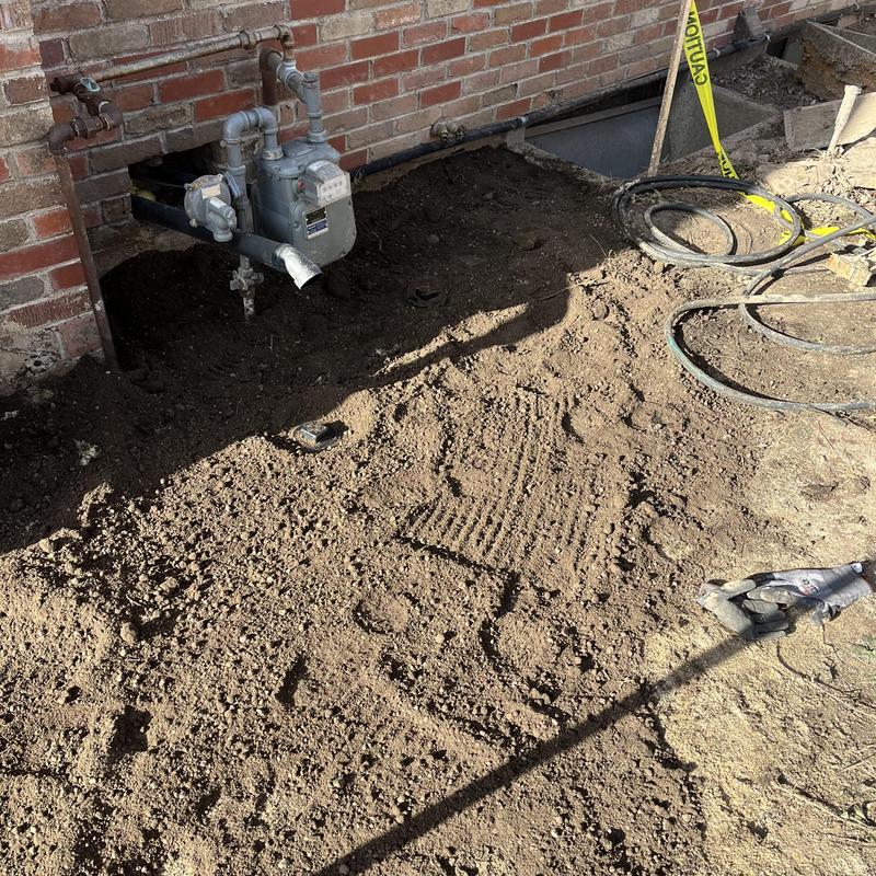 Sewer main replacement and yard hydro excavation Sewer main replacement and yard hydro excavation