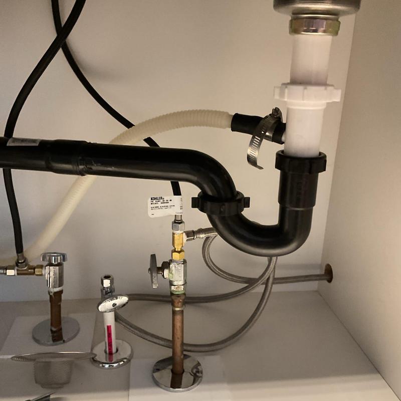 Kitchen sink drain pipe with loose slip joint clamp Kitchen sink drain pipe with loose slip joint clamp