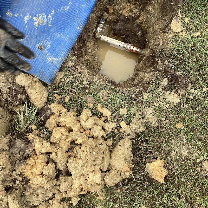 34 PVC water line fitting with new PEX installation