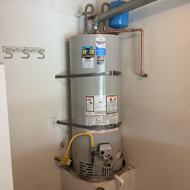 50-gallon water heater with thermal expansion tank