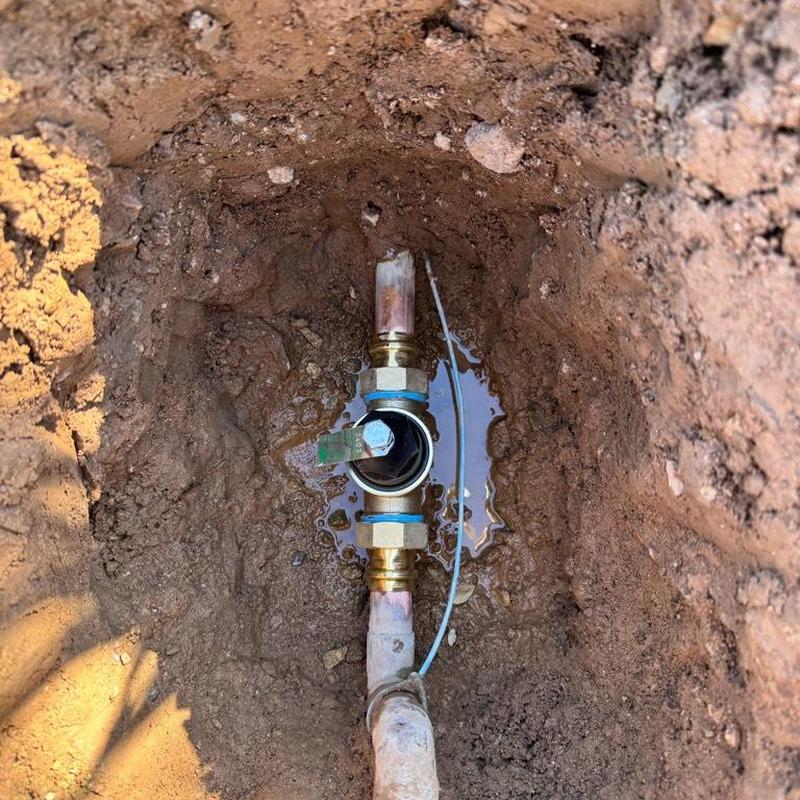 Pressure reducing valve installed on main water line