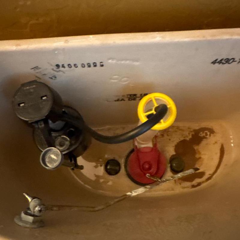 Toilet fill valve and flapper replacement inside tank