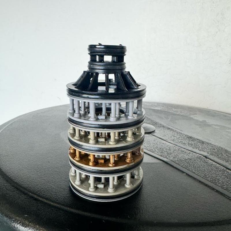 Softener seal stack kit replacement on tank lid