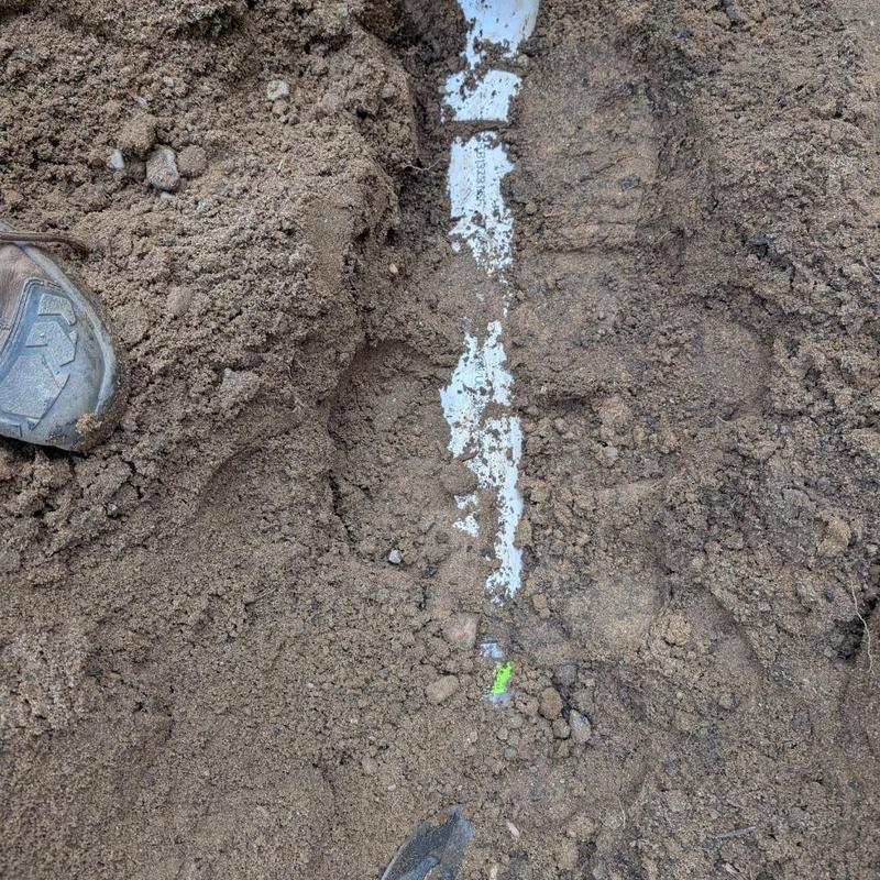 Sewer pipe excavation with two-way cleanout installation