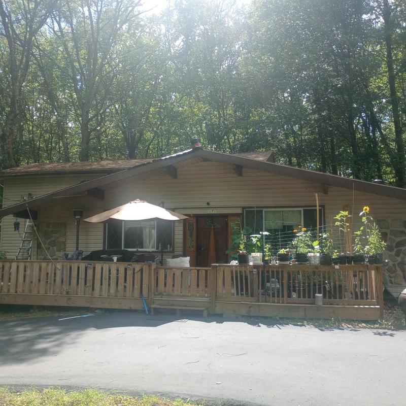 Roof shingles and flashing inspection on residential home