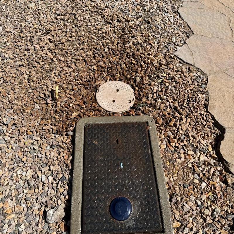 Pressure reducing valve and irrigation box installation outdoors