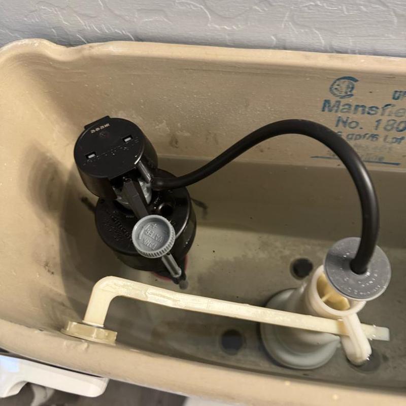 Toilet fill valve replacement with float mechanism