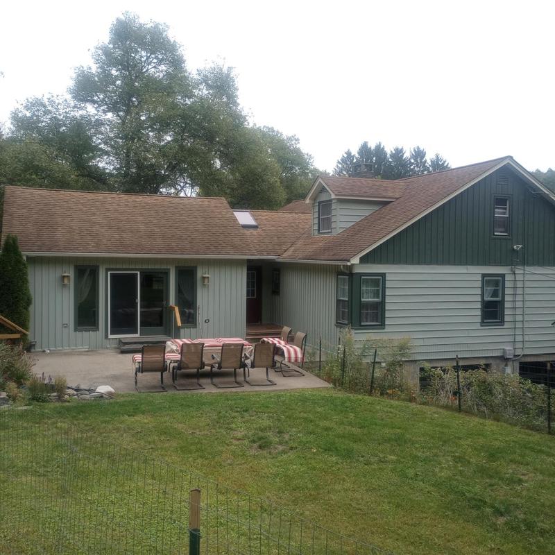 Asphalt shingle roof inspection on residential home