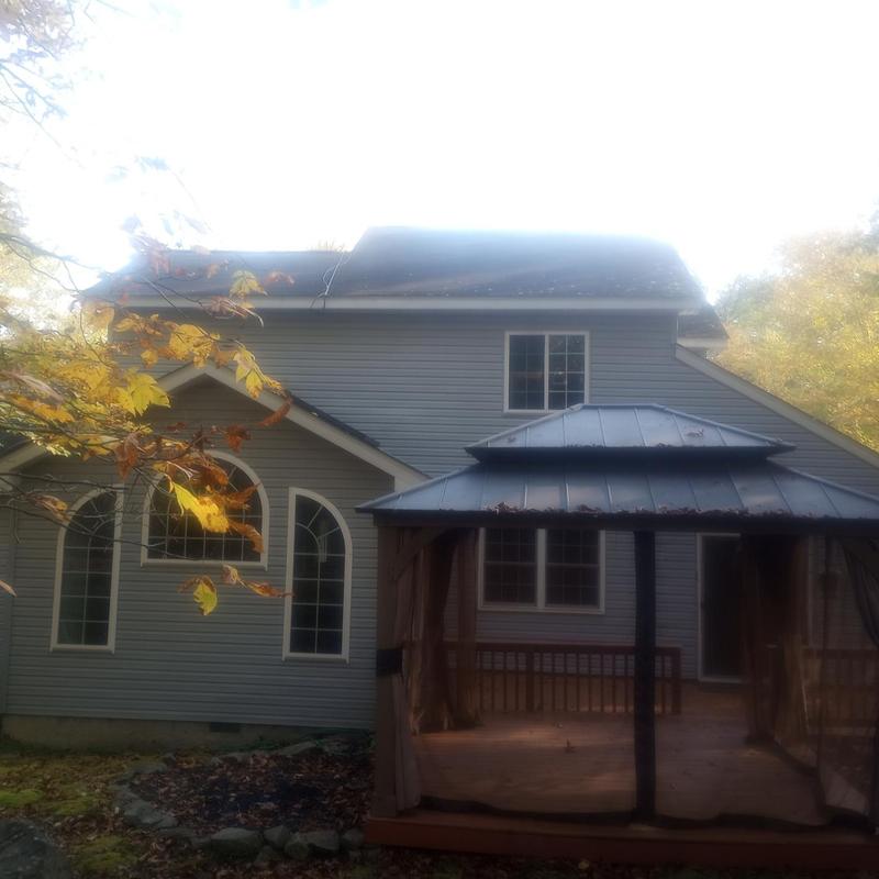 Roof shingles inspection with moss and crack check