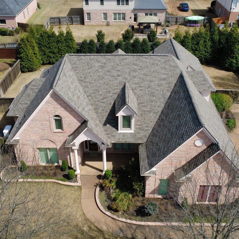 Asphalt shingle roof replacement on Collierville home