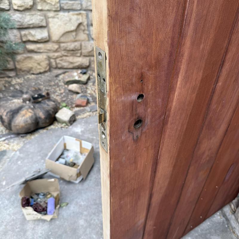 1930s door lock with new ASSA high security cylinder