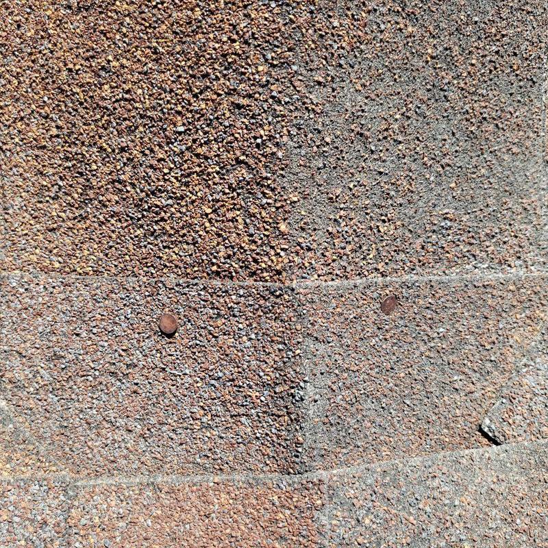 Roofing shingles with hail damage inspection in Thornton