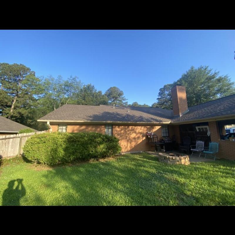 Asphalt shingle roof inspection on residential home