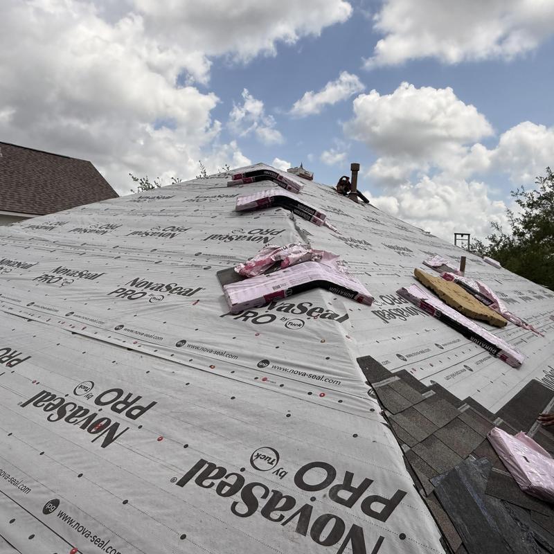 Owens Corning shingles installation on residential roof