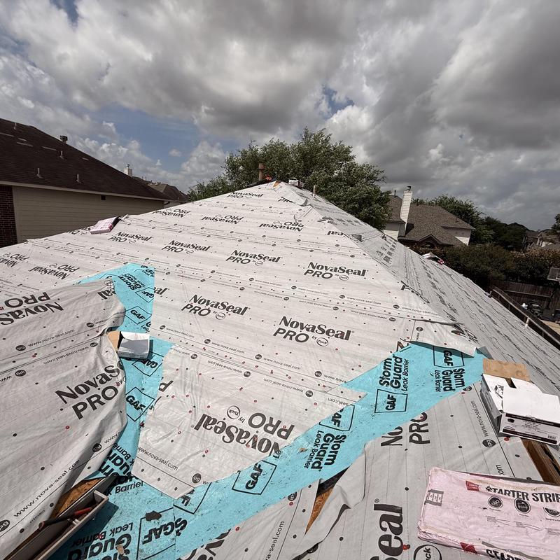 Roof underlayment installation with NovaSeal PRO wrap