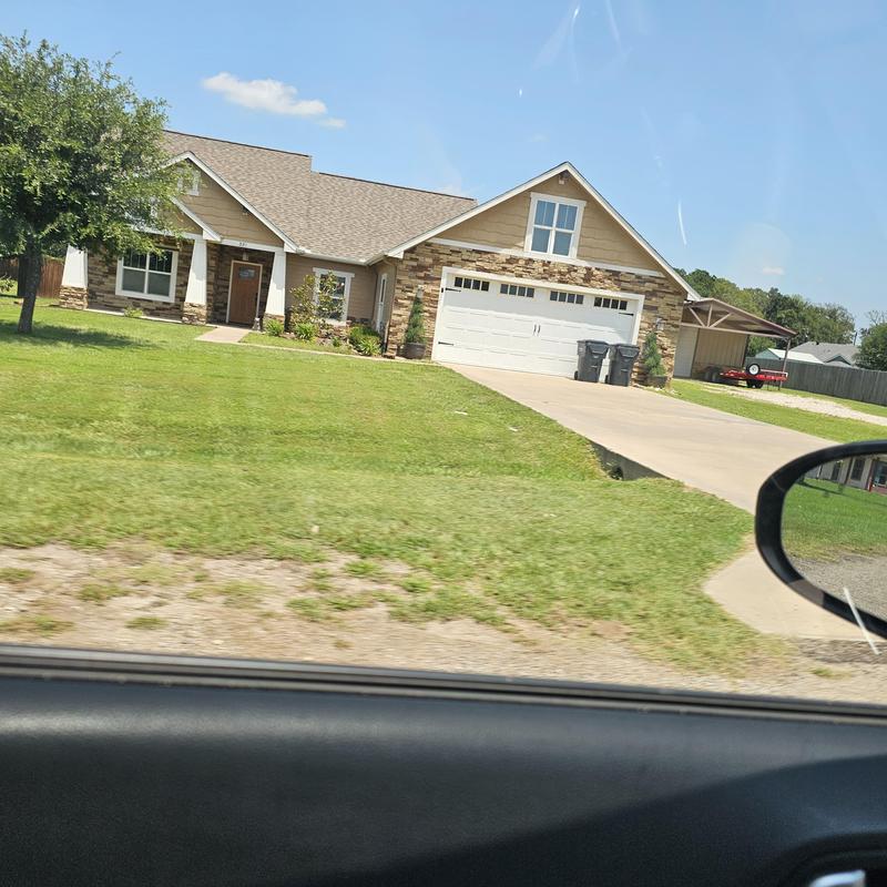 Asphalt shingle roof with hail damage in Terrell TX