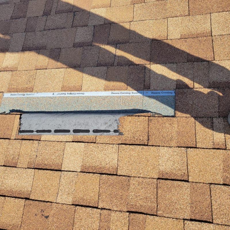 Asphalt roof shingles with patch installation in Cape Coral