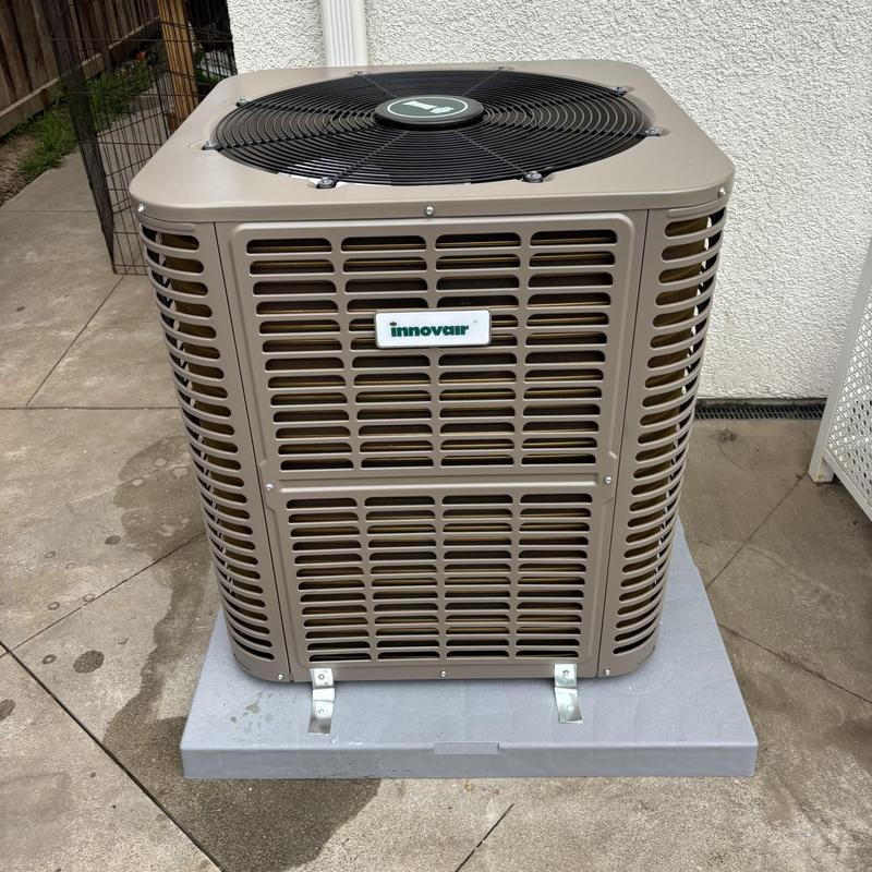 Innovair 5-ton air conditioner on concrete pad